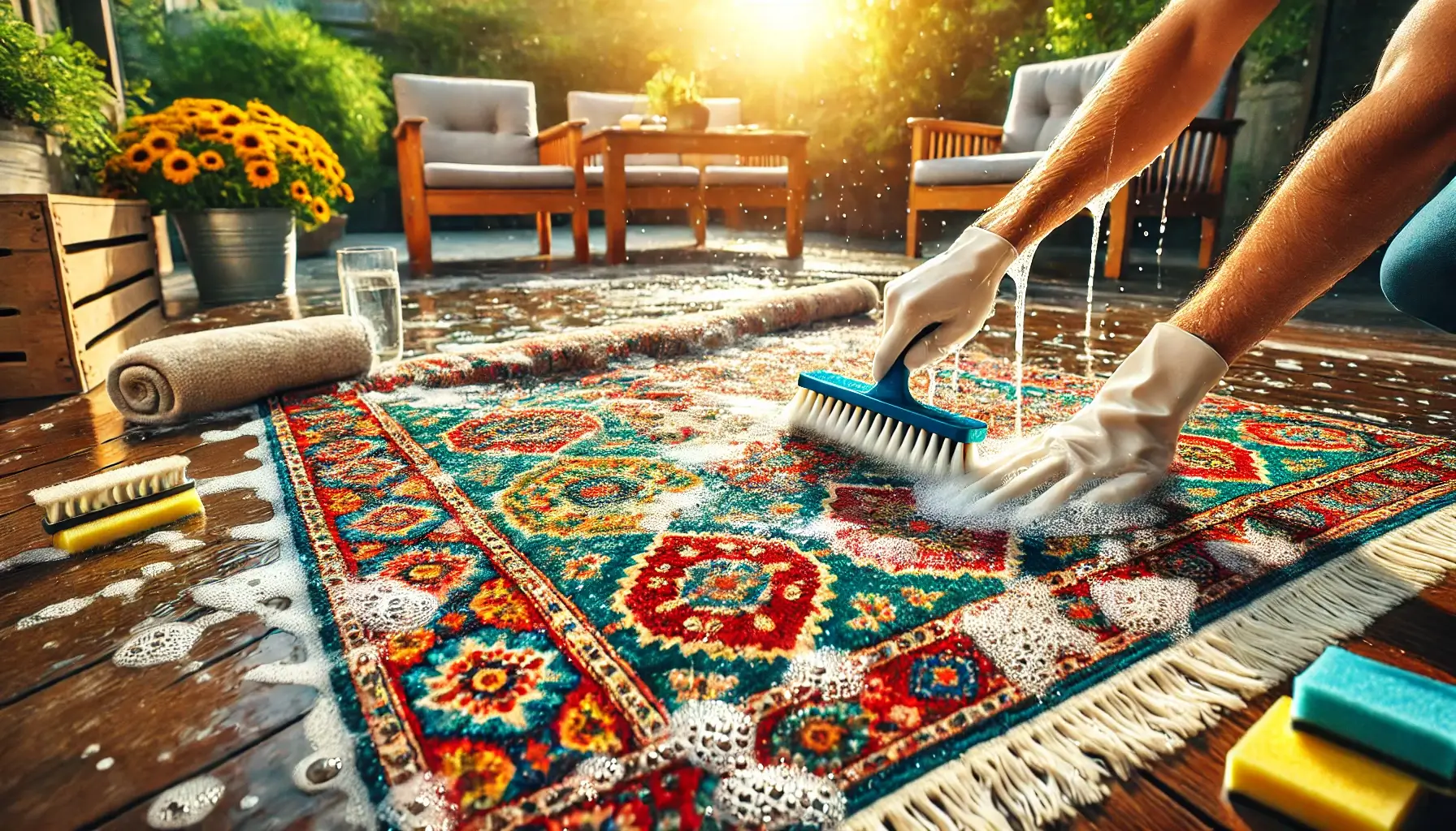 تکنیک‌های حرفه‌ای برای شستشوی قالی‌های نخی